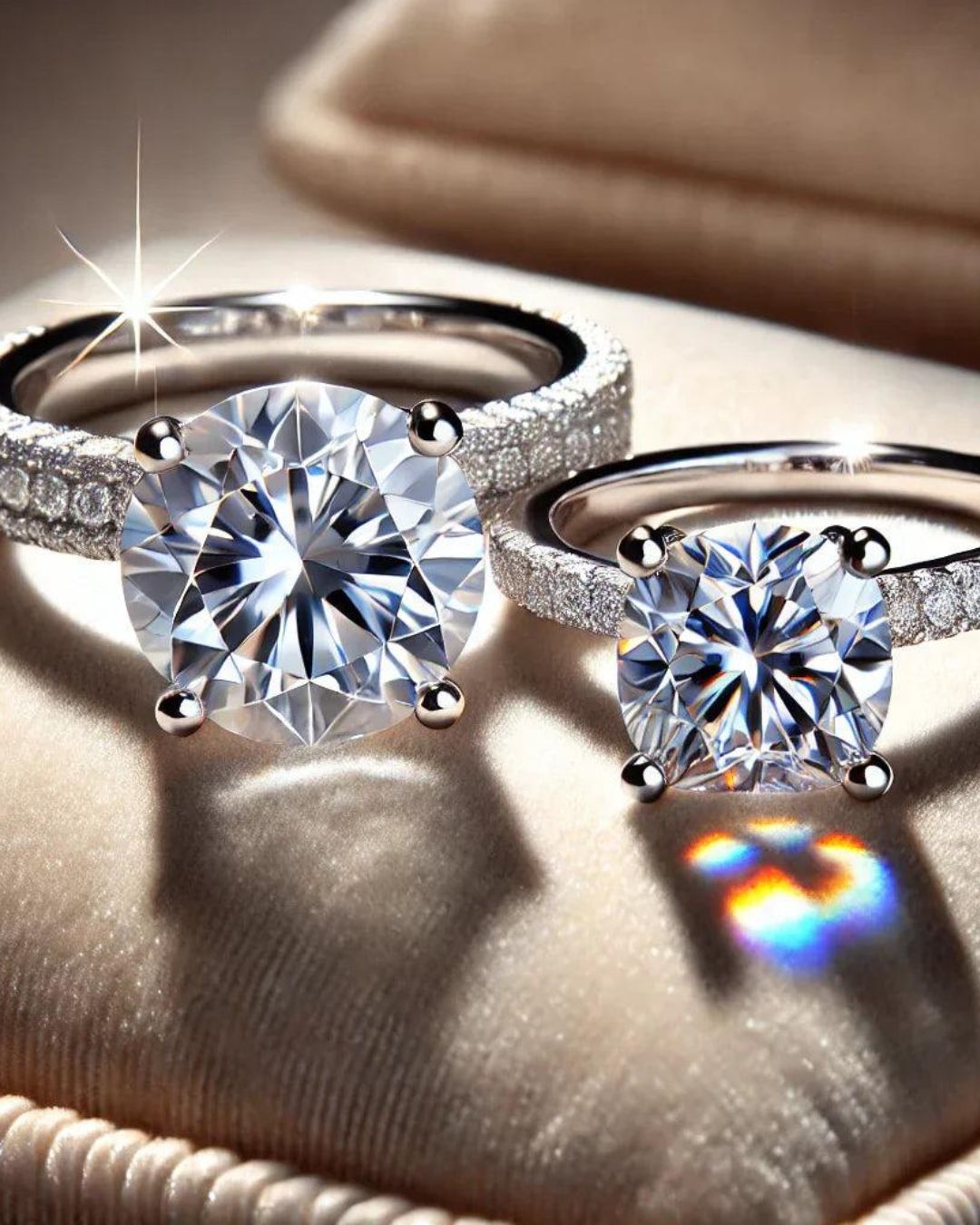 Lab Grown Diamond vs Moissanite Comparison Guide 