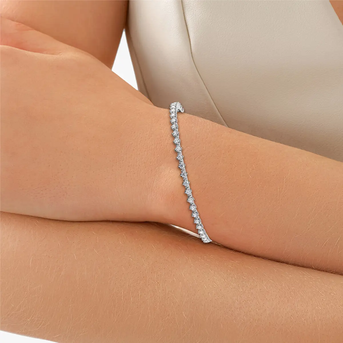 Classic Round Diamond Tennis Bracelet