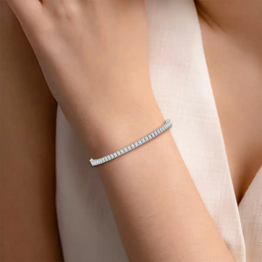 Multi Shape Lab Diamond Tennis Bracelet