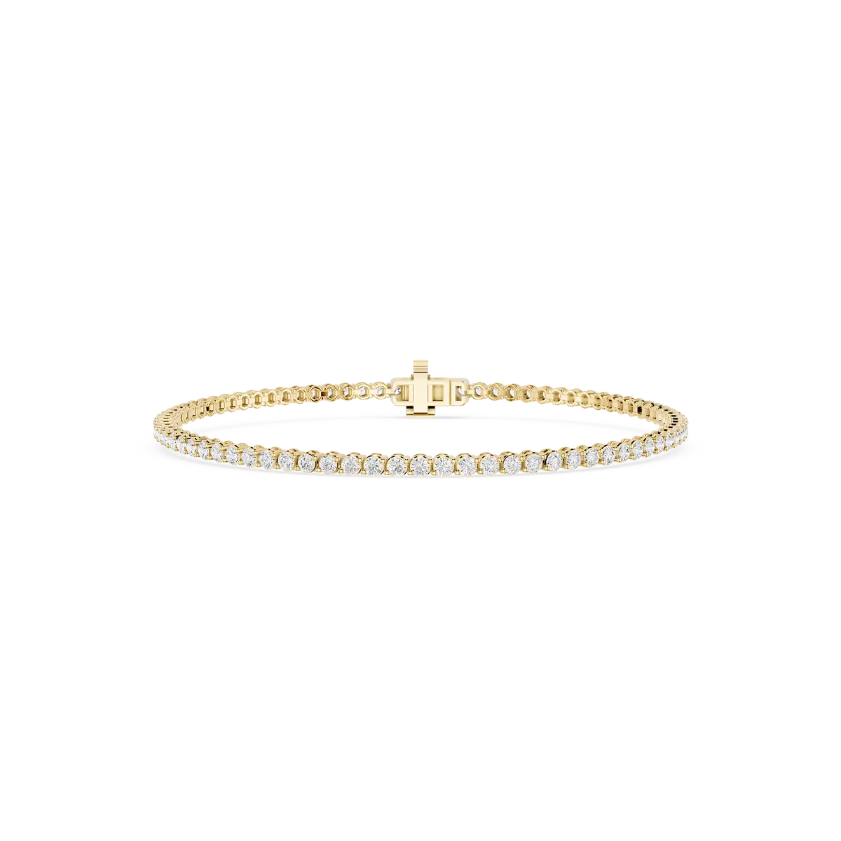 2 Carat Round lab Grown Diamond Tennis Bracelate
