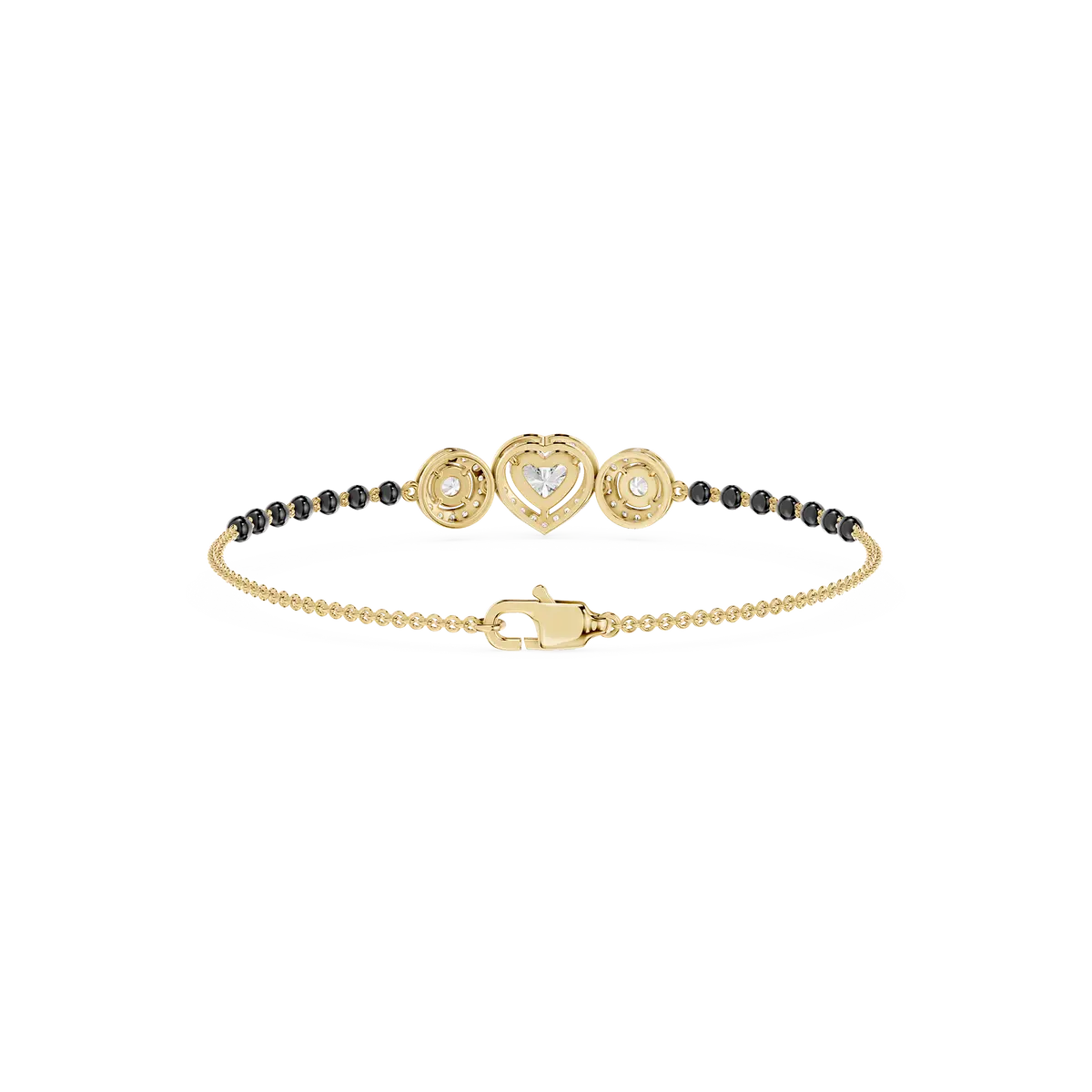 Eternal Heart Symphony Diamond Mangalsutra Bracelet