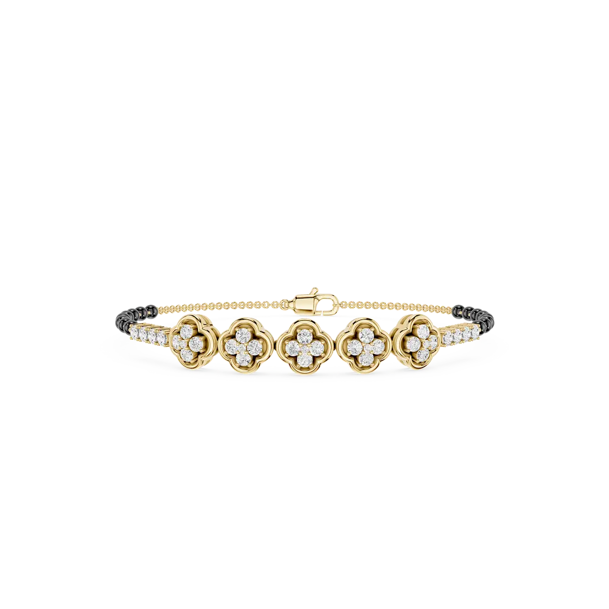 Minimal Muse Diamond Mangalsutra Bracelet