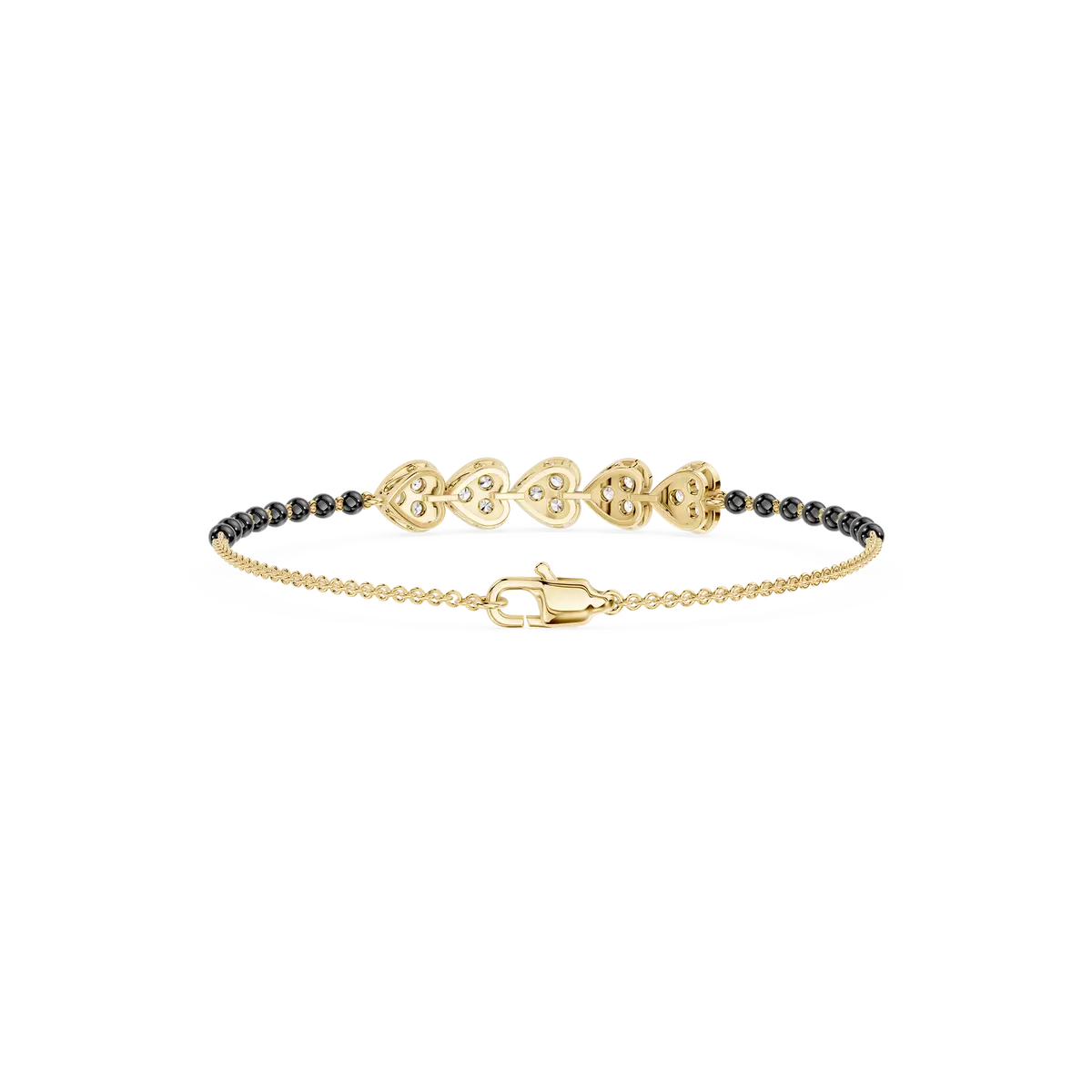 Edgy Love Diamond Mangalsutra Bracelet 