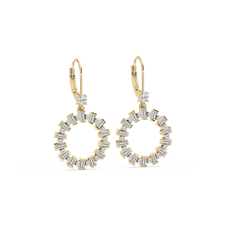 Aria Diamond Hoop Earrings for Women