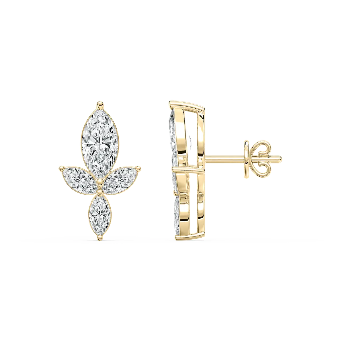 1.60 Carat Marquise Diamond Tawnie Stud Earring