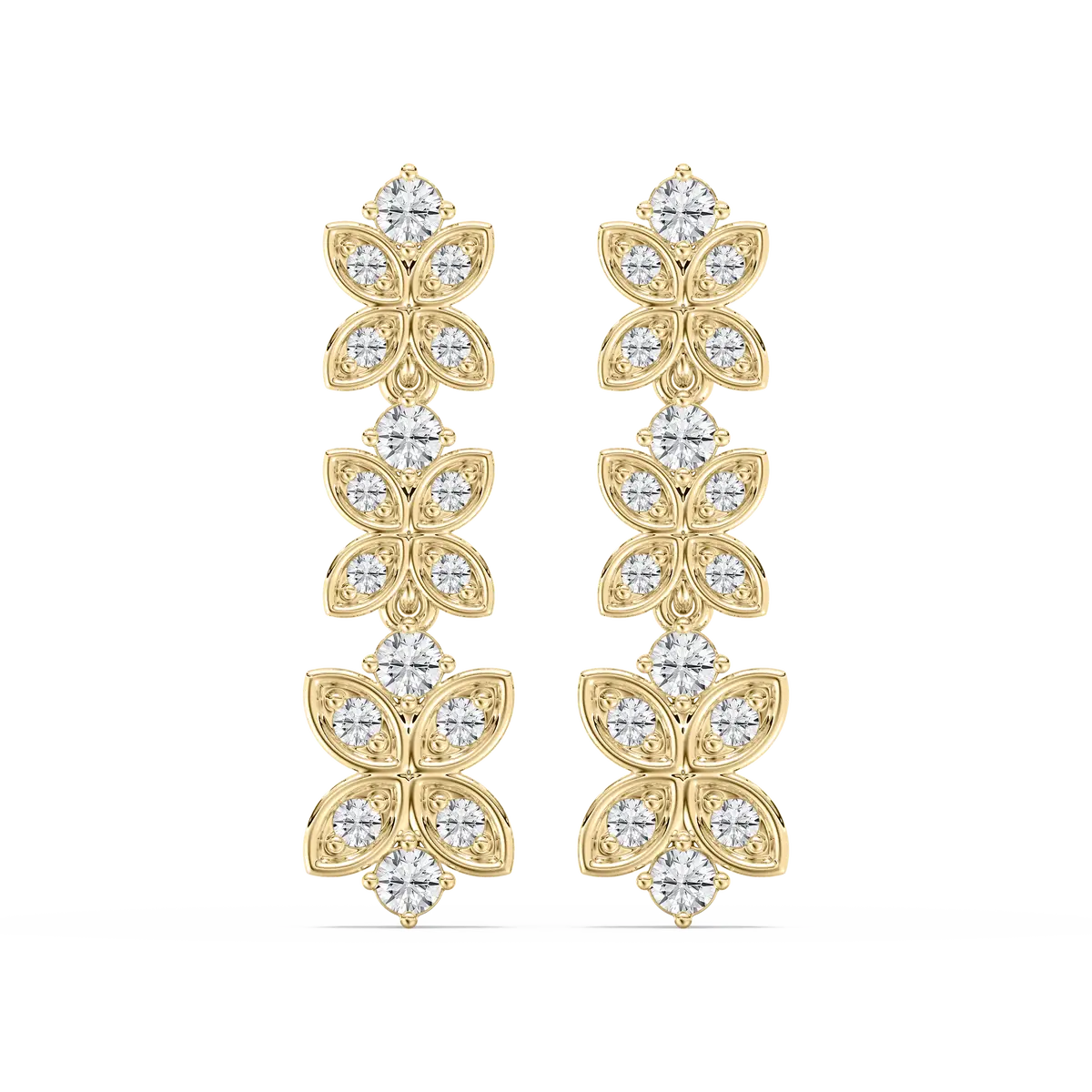 Round Diamond Quientessential Dangler Earring