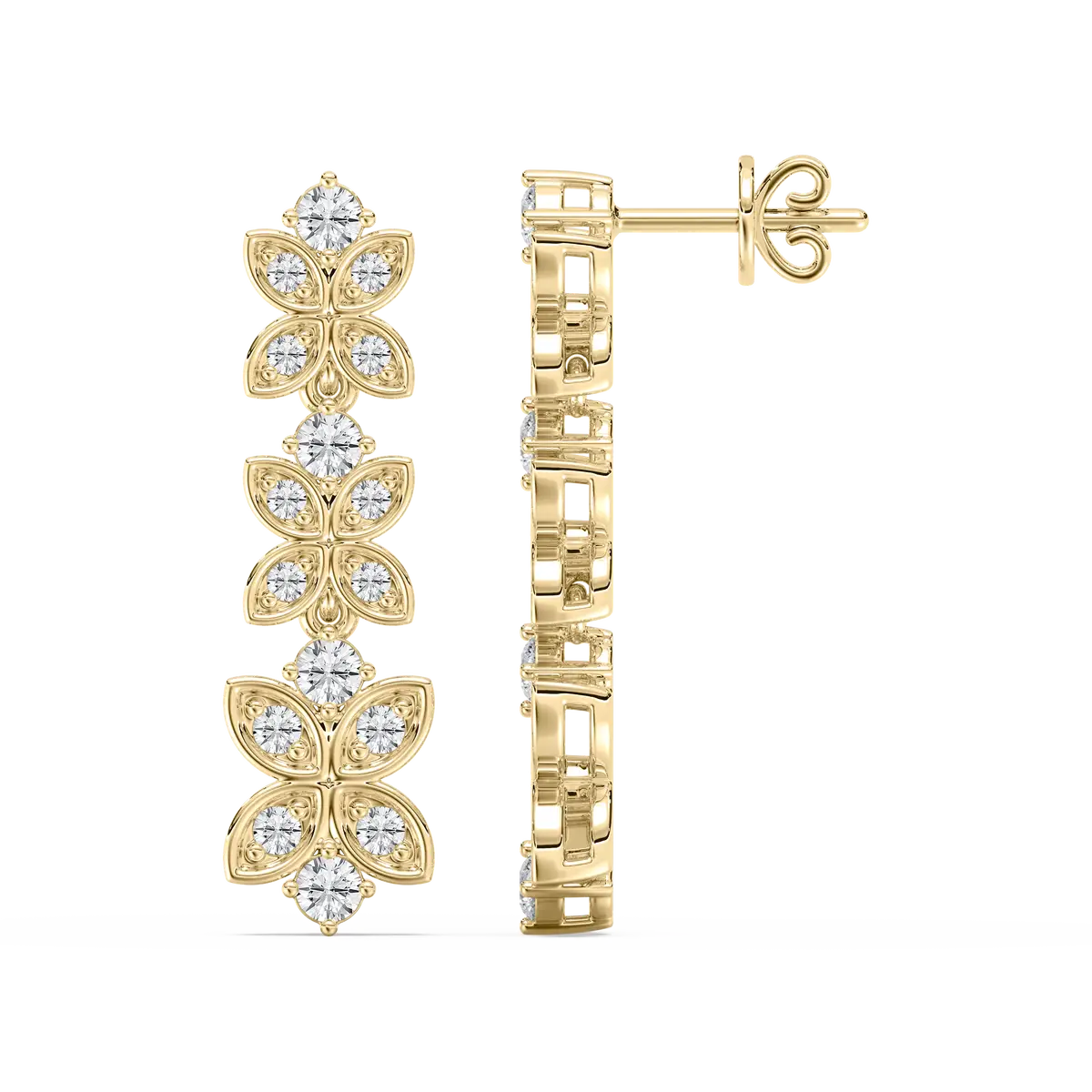 Round Diamond Quientessential Dangler Earring