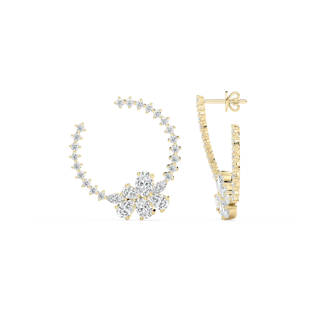 2.5 Carat Multi Shape Lab Diamond Stud Fashion Earrings