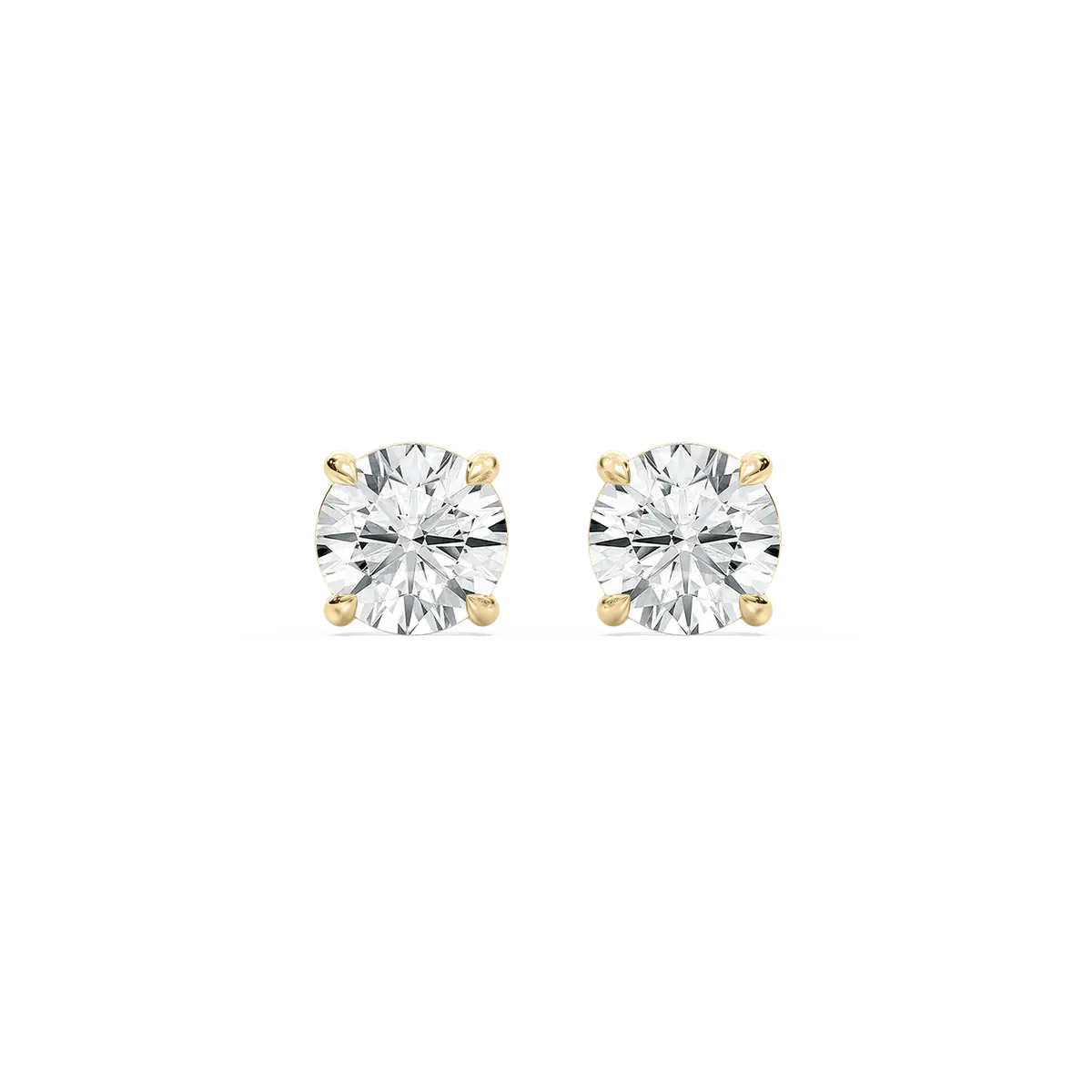 6 carat Round Diamond Zinnia Stud Earring