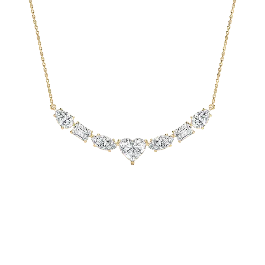 4.50 Carat MultiShape Diamond Patricia Fashion Necklace