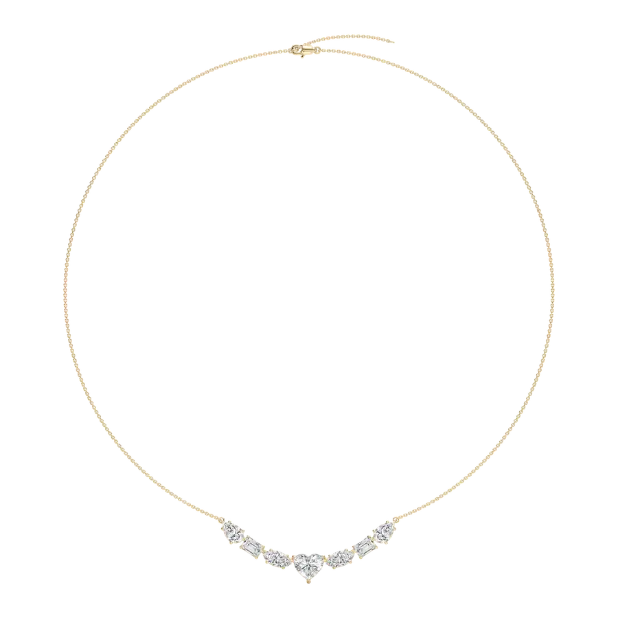 4.50 Carat MultiShape Diamond Patricia Fashion Necklace
