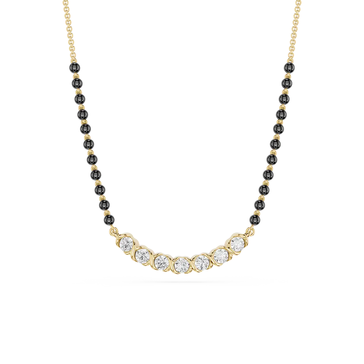 Seven Stone Forever Love Diamond Mangalsutra