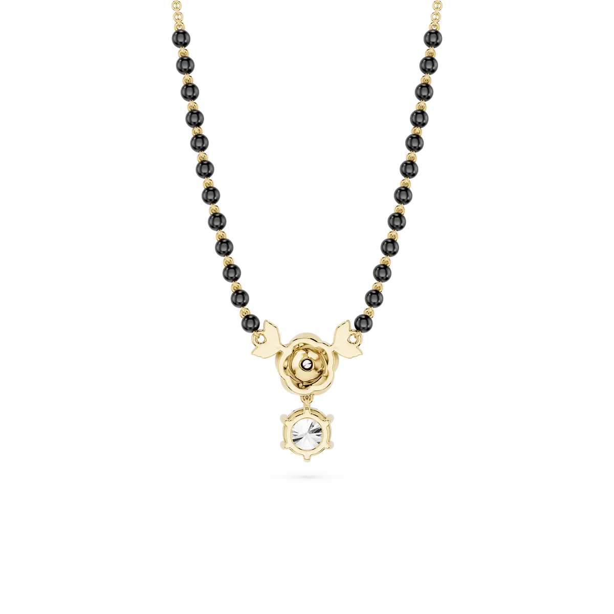 Rose Aura Diamond Drop Mangalsutra Necklace