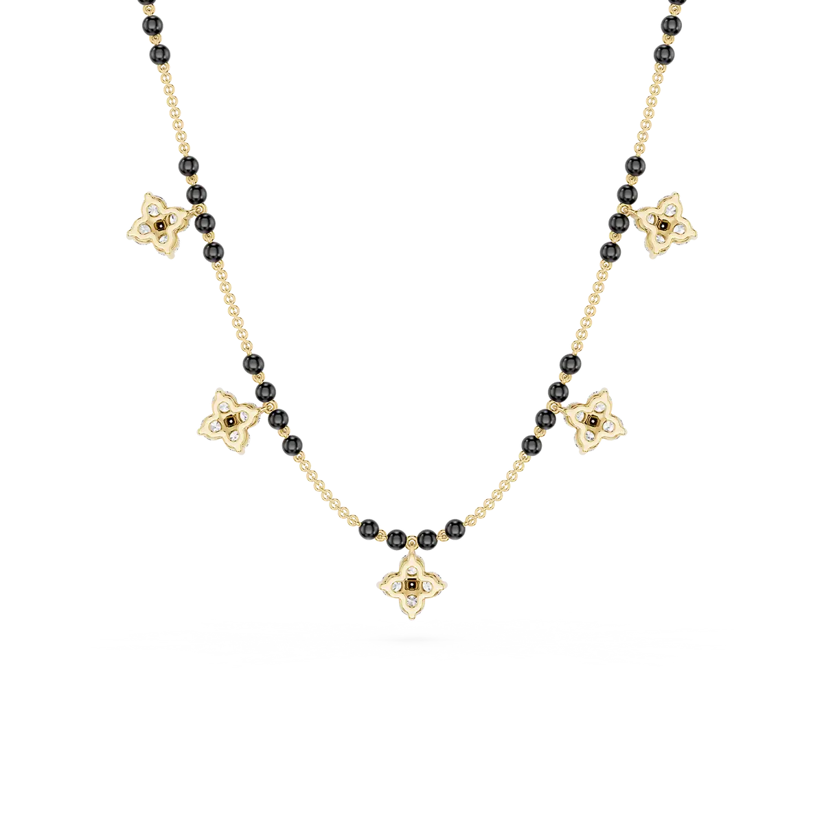 Divine Bloom Diamond Floral Mangalsutra Necklace