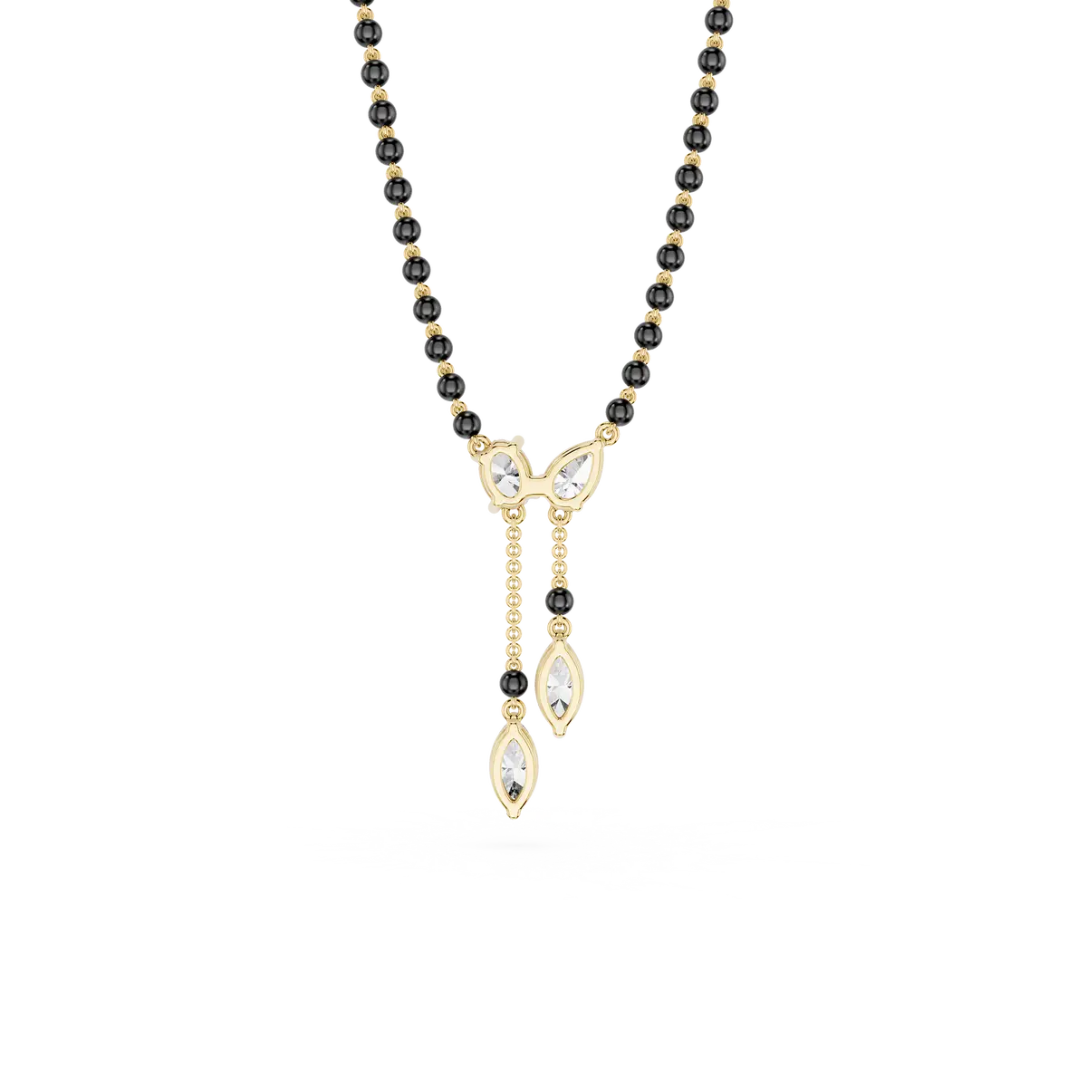 Celestial Drop Multi Shape Diamond Mangalsutra Necklace