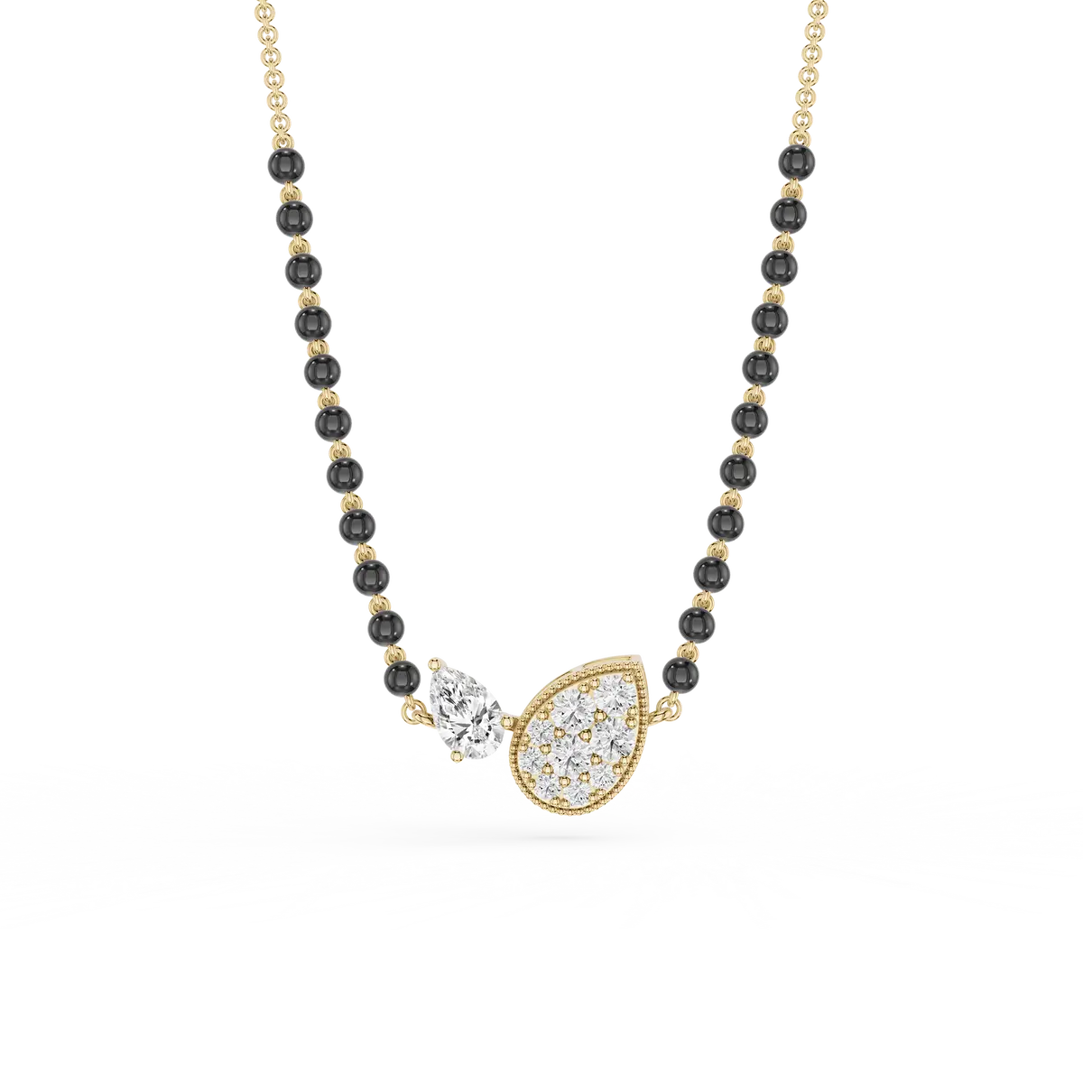 Evergreen Amore Pear Diamond Mangalsutra Necklace