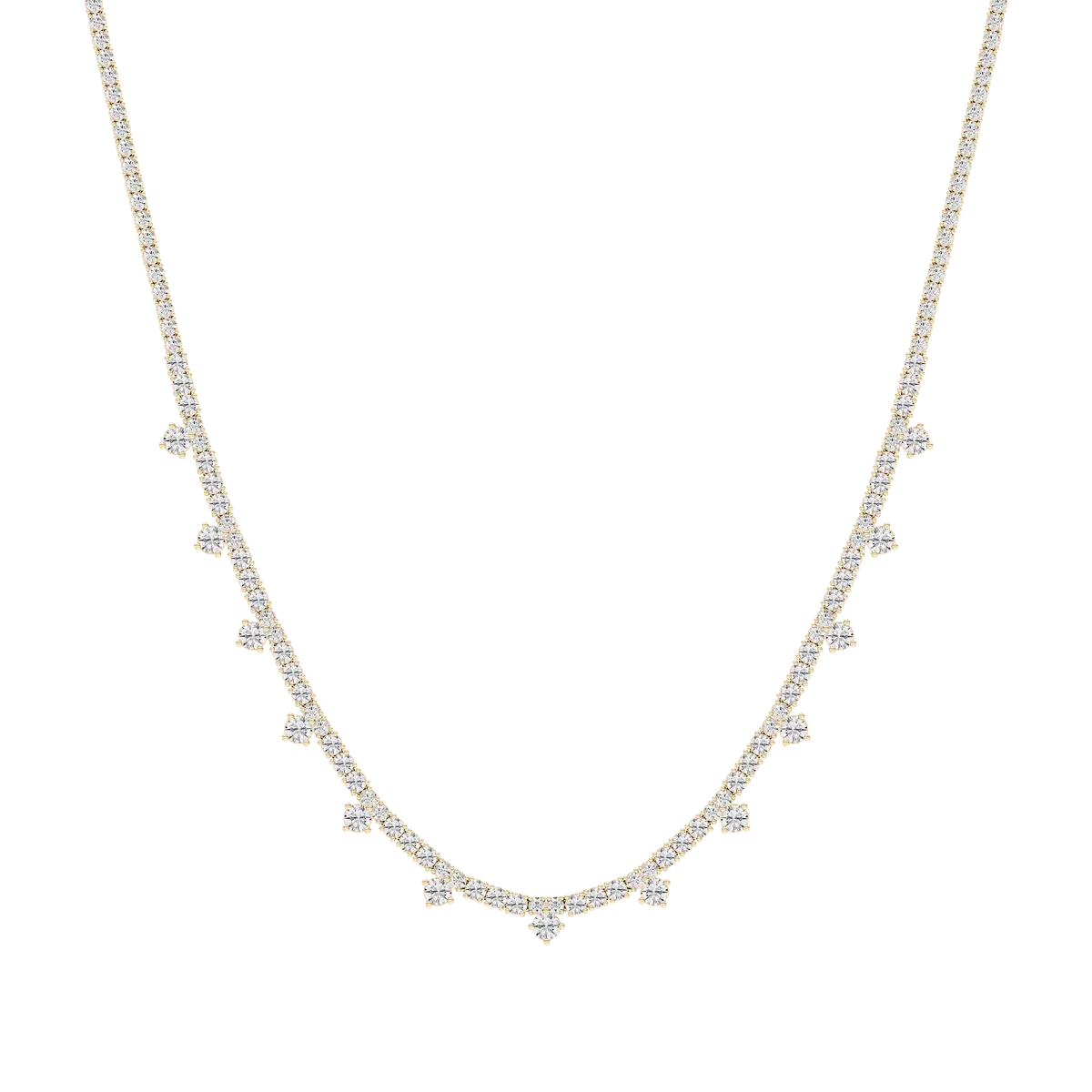 16 Carat Round Diamond Royal Charm Fashion Necklace