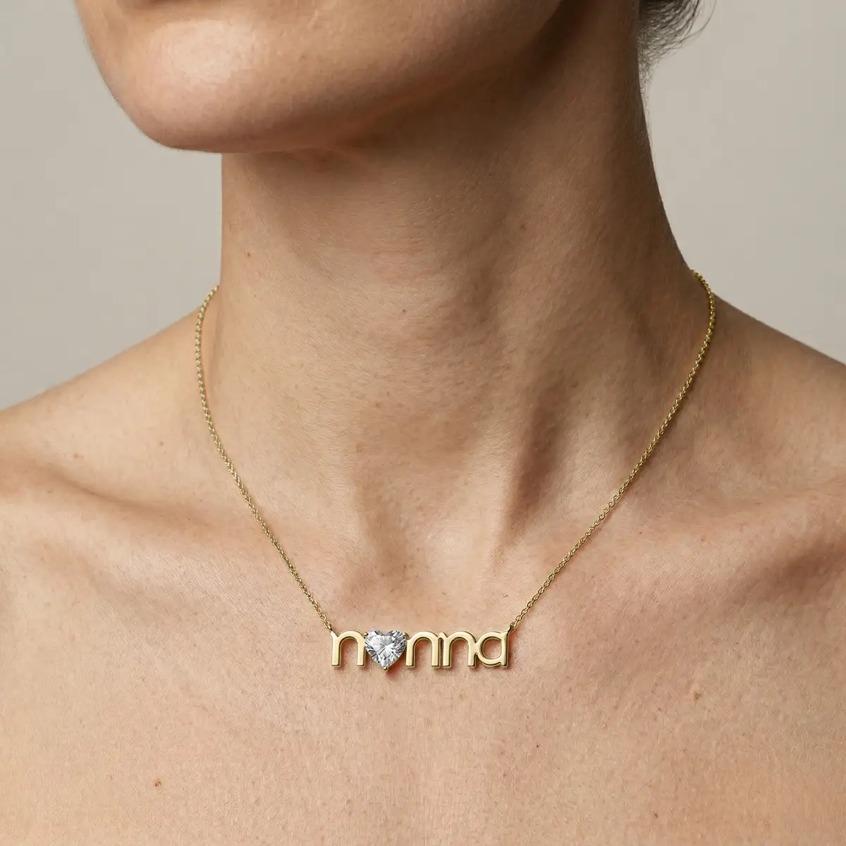 1 Carat Heart Lab Grown Diamond Nonna Solitaire Pendant