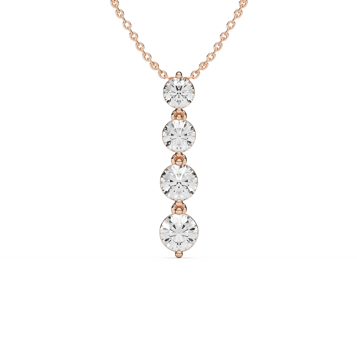 2 Carat Round Diamond Pendant