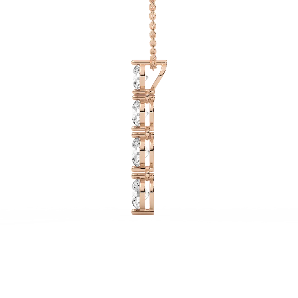 2 Carat Round Diamond Pendant