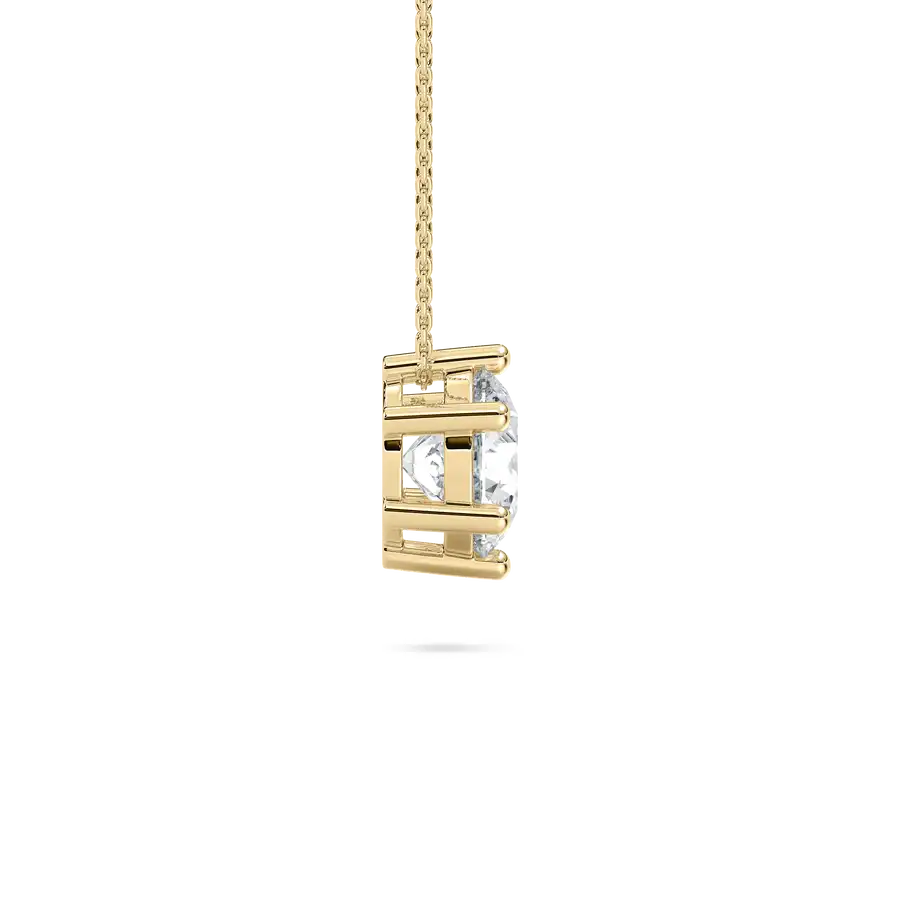 1 Carat Round Lab Grown Diamond Six Prong Solitaire Pendant