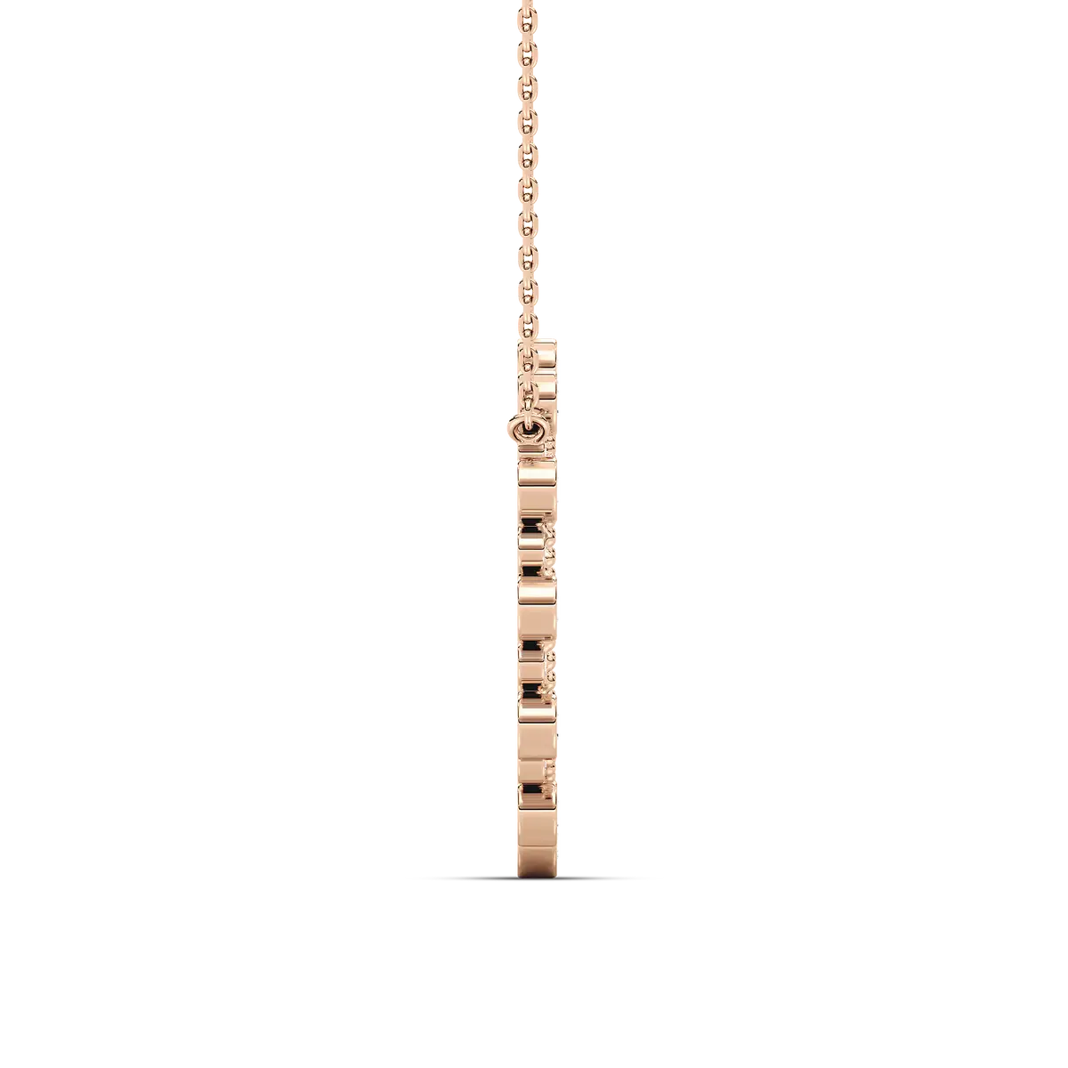 Round Diamond Burlington  Circle Pendant