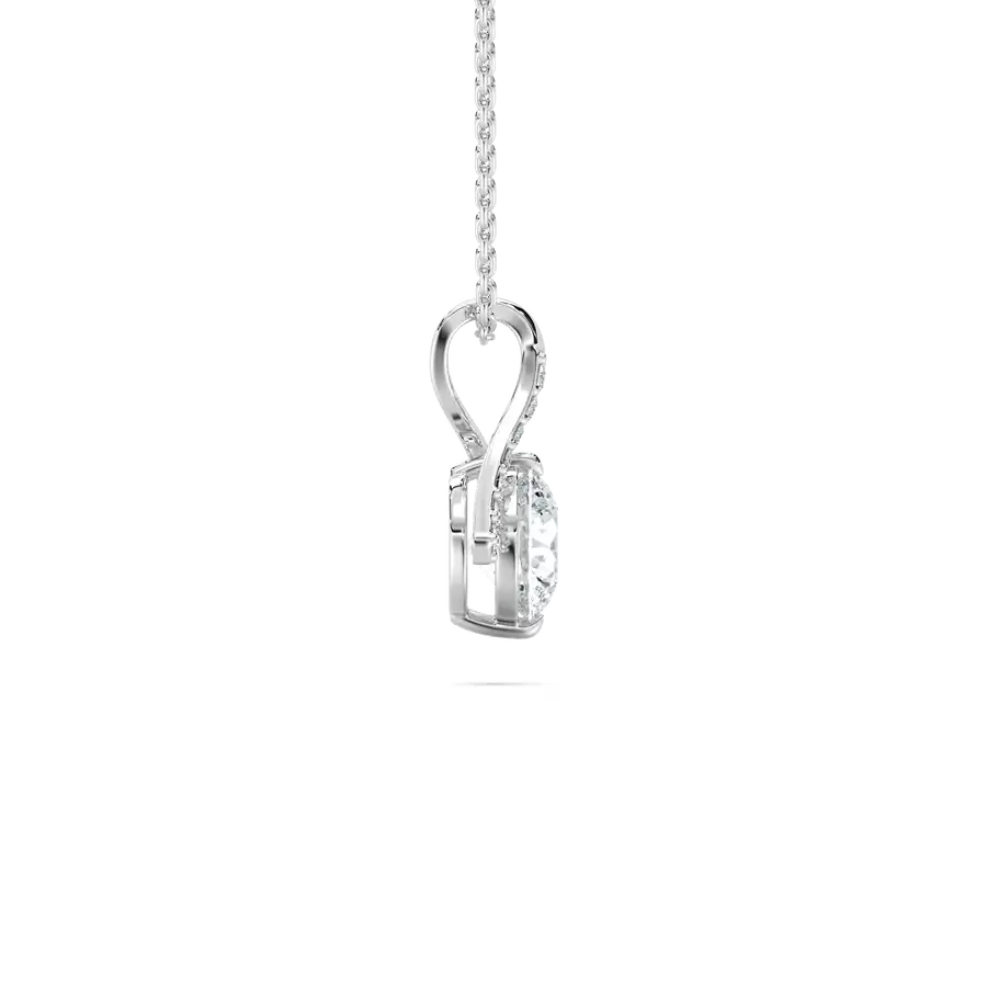 1 Carat Round Shape Diamond Fashion Pendant