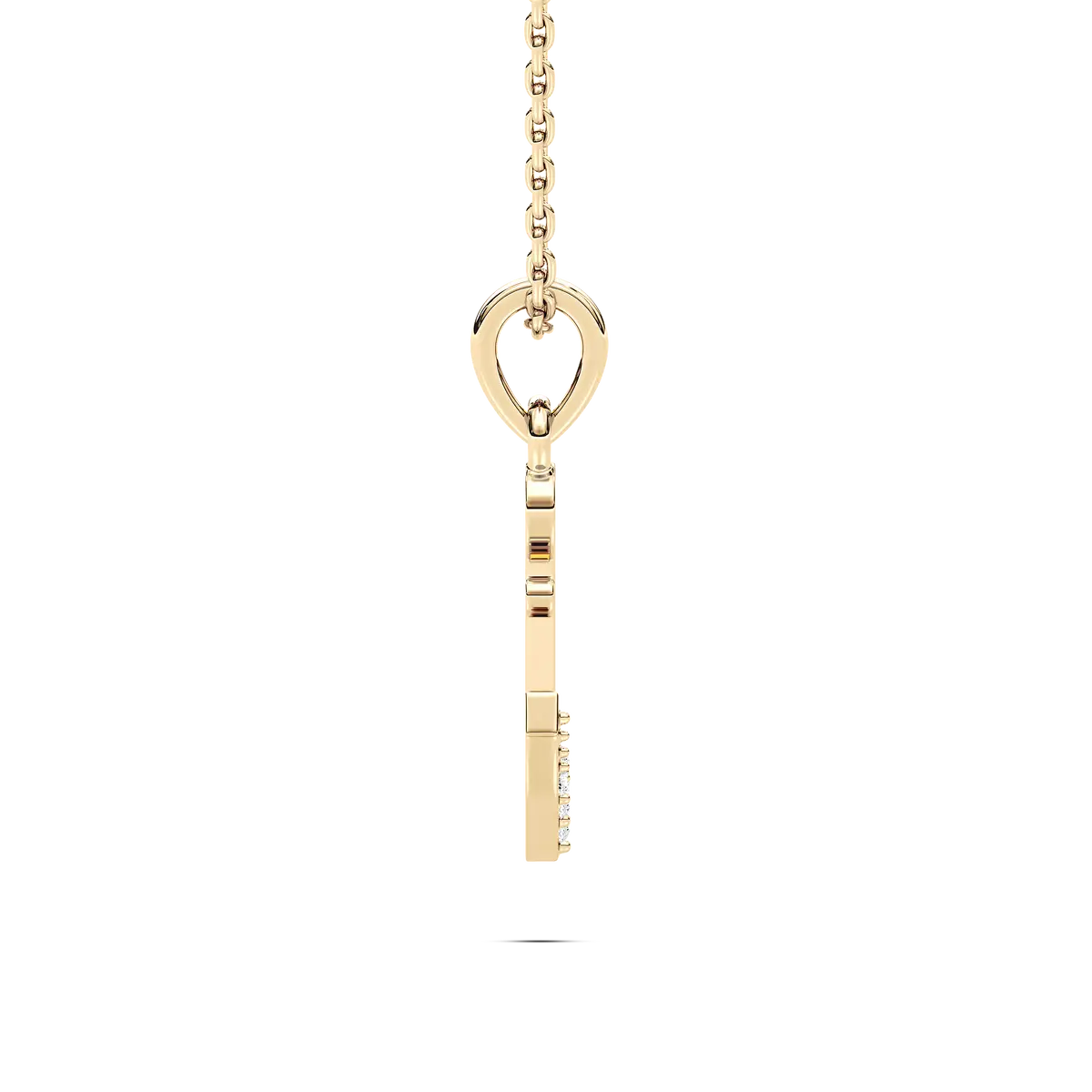 Round Diamond Diven Anchor Fashion Pendant