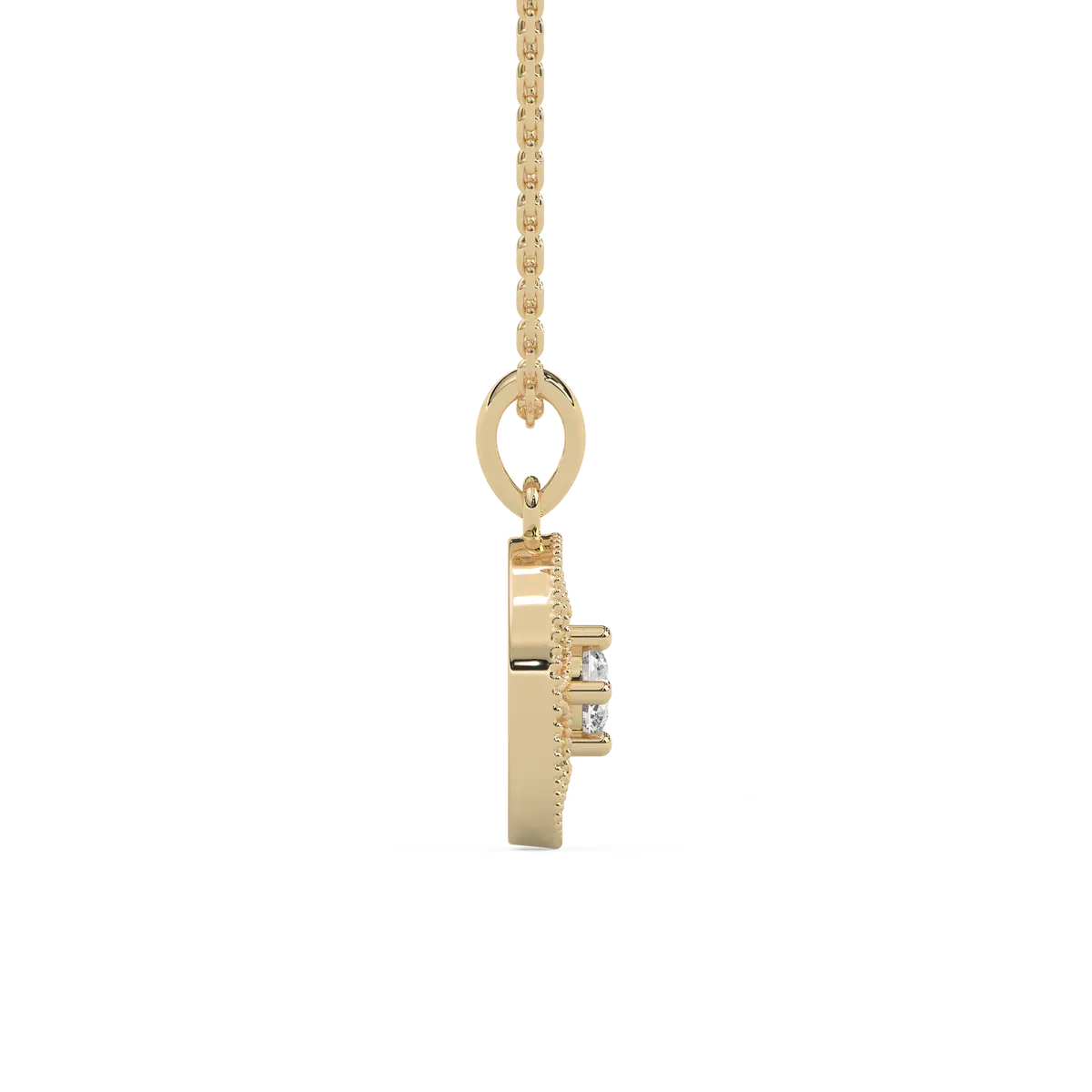 Round Diamond Brilliance Of Circle Fashion Pendant