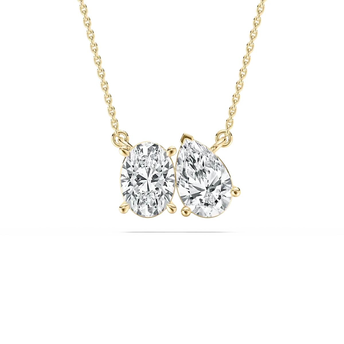 2 Carat Oval And Pear Diamond Classy Diamond Fashion Pendant