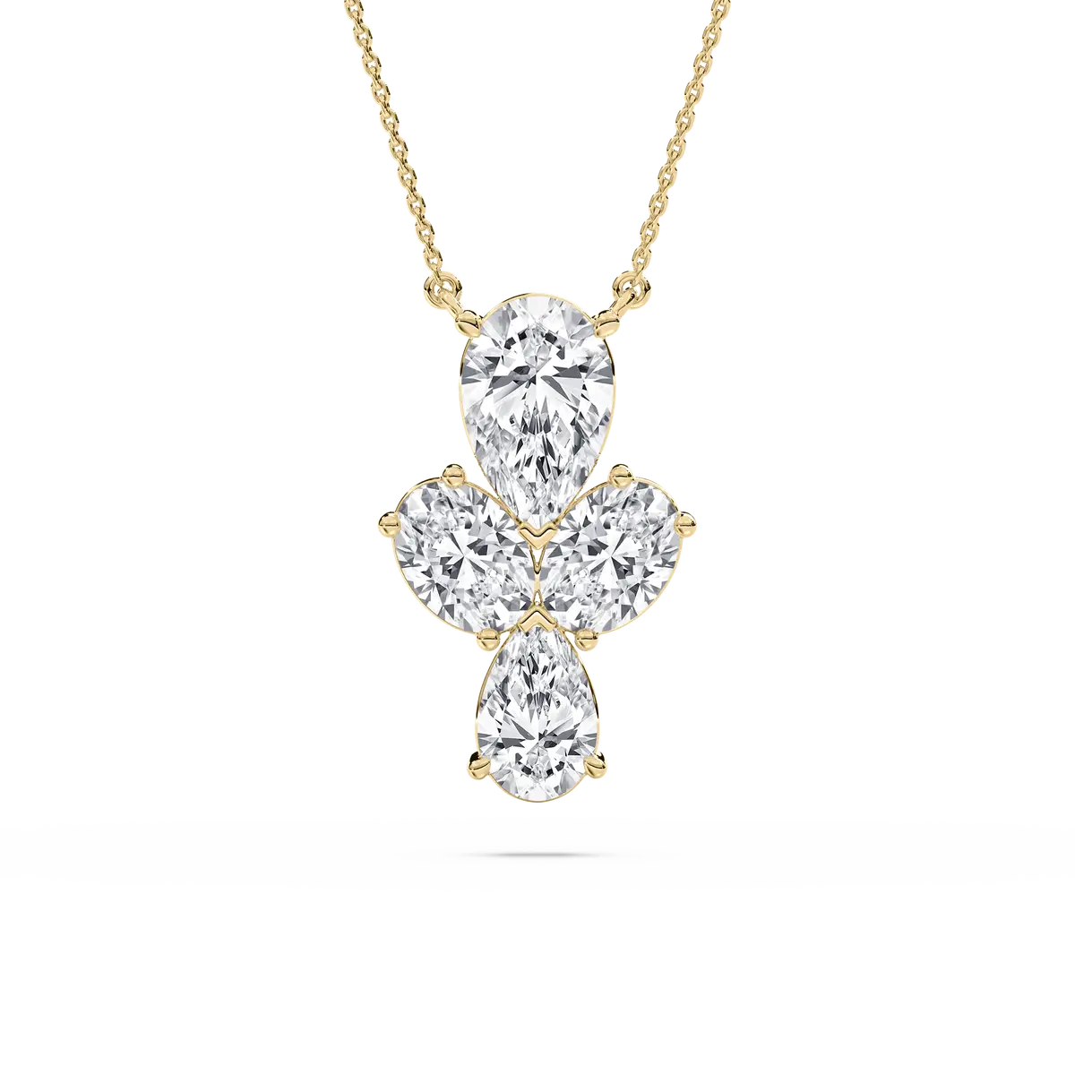 2.50 Carat Oval And Pear Diamond Alodie Fashion Pendant