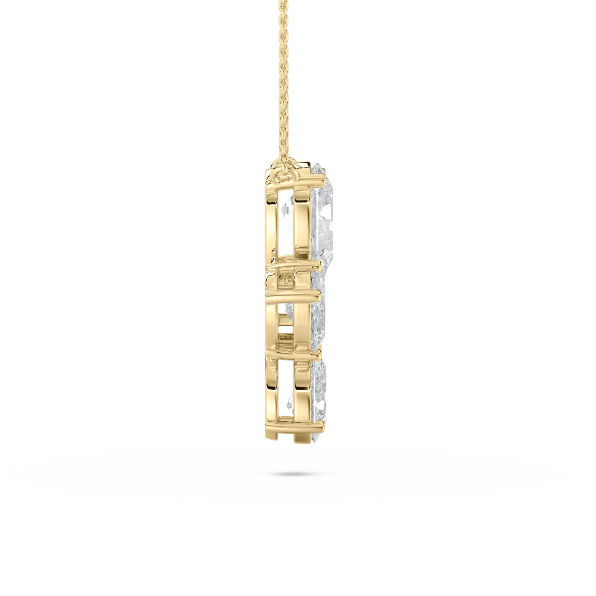 2.50 Carat Oval And Pear Diamond Alodie Fashion Pendant