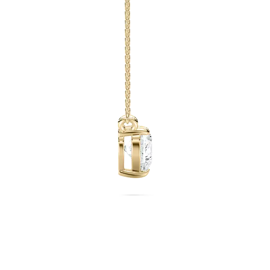 1 Carat Lab Grown Diamond Solitaire Heart Pendant