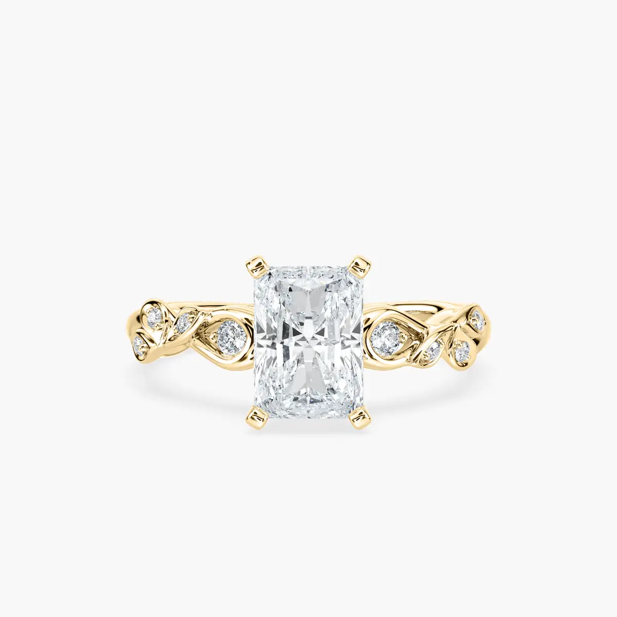 2 Carat RadiantDiamond Eden Ring