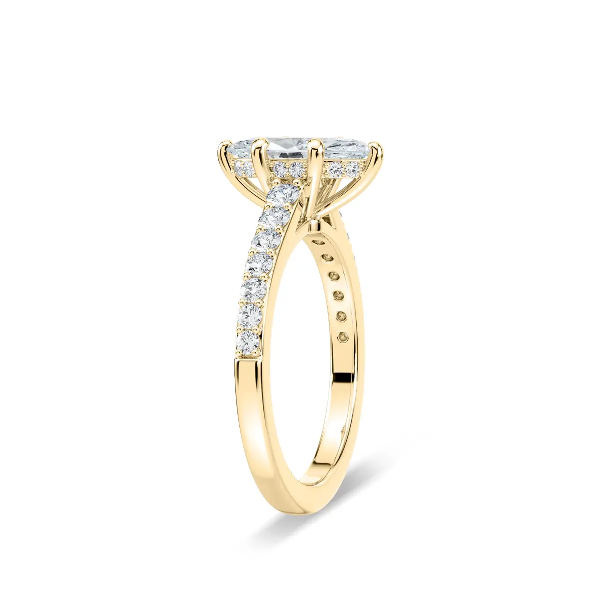 1 Carat Marquise Diamond Angel Ring
