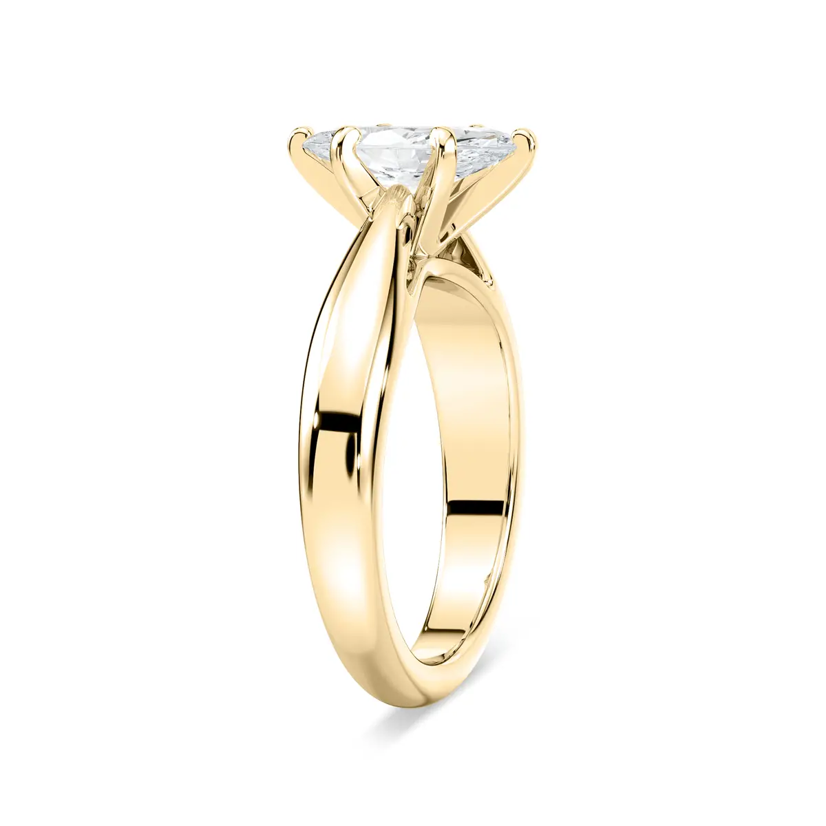 1 Carat Marquise Shaped Lab Diamond Ring