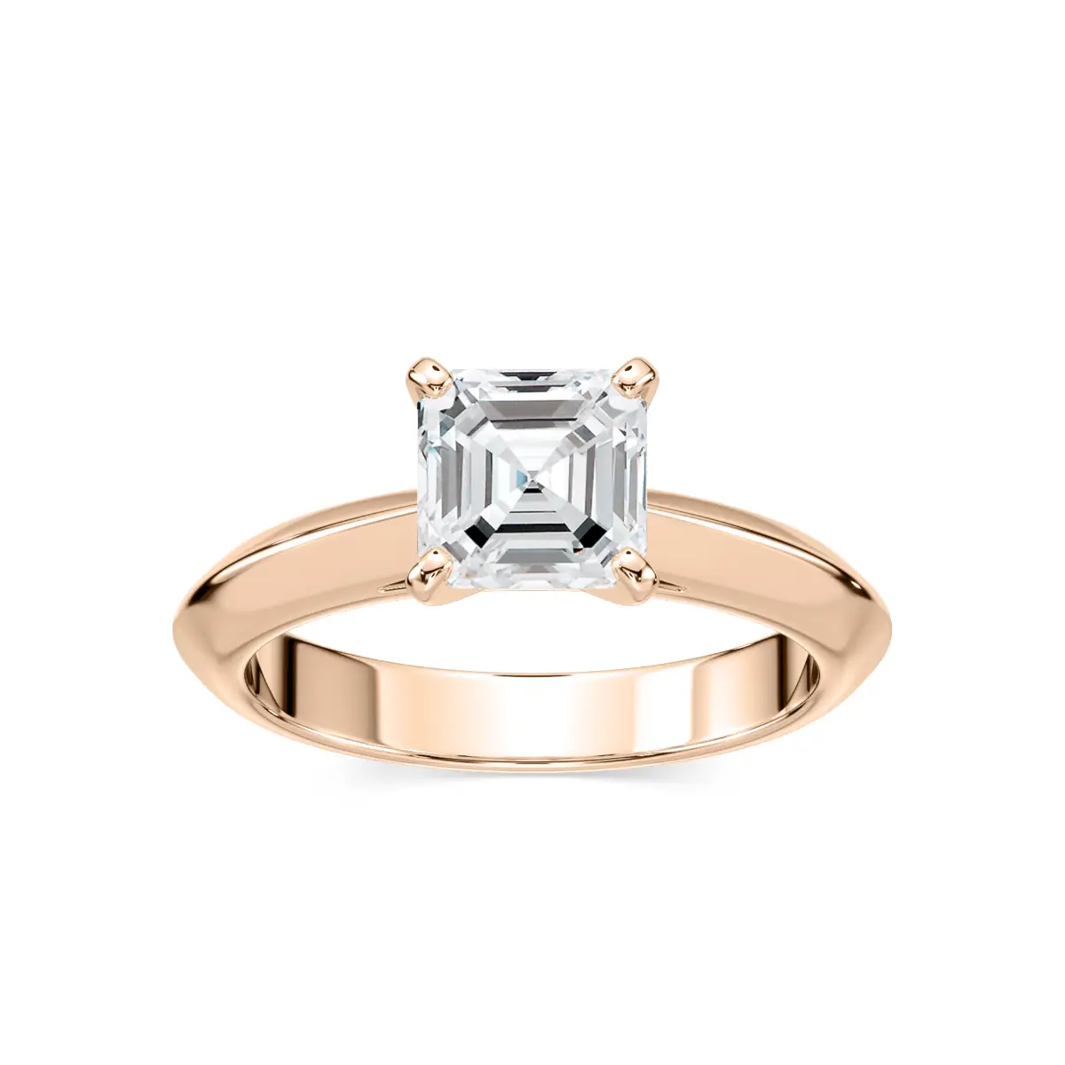 1.5 Carat Lab Grown Diamond Emerald Cut Solitaire Ring