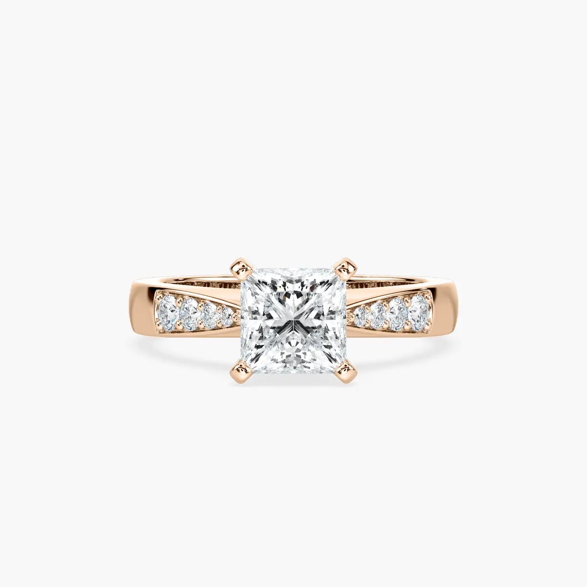 1.50 Carat Princess Diamond Accent Ring