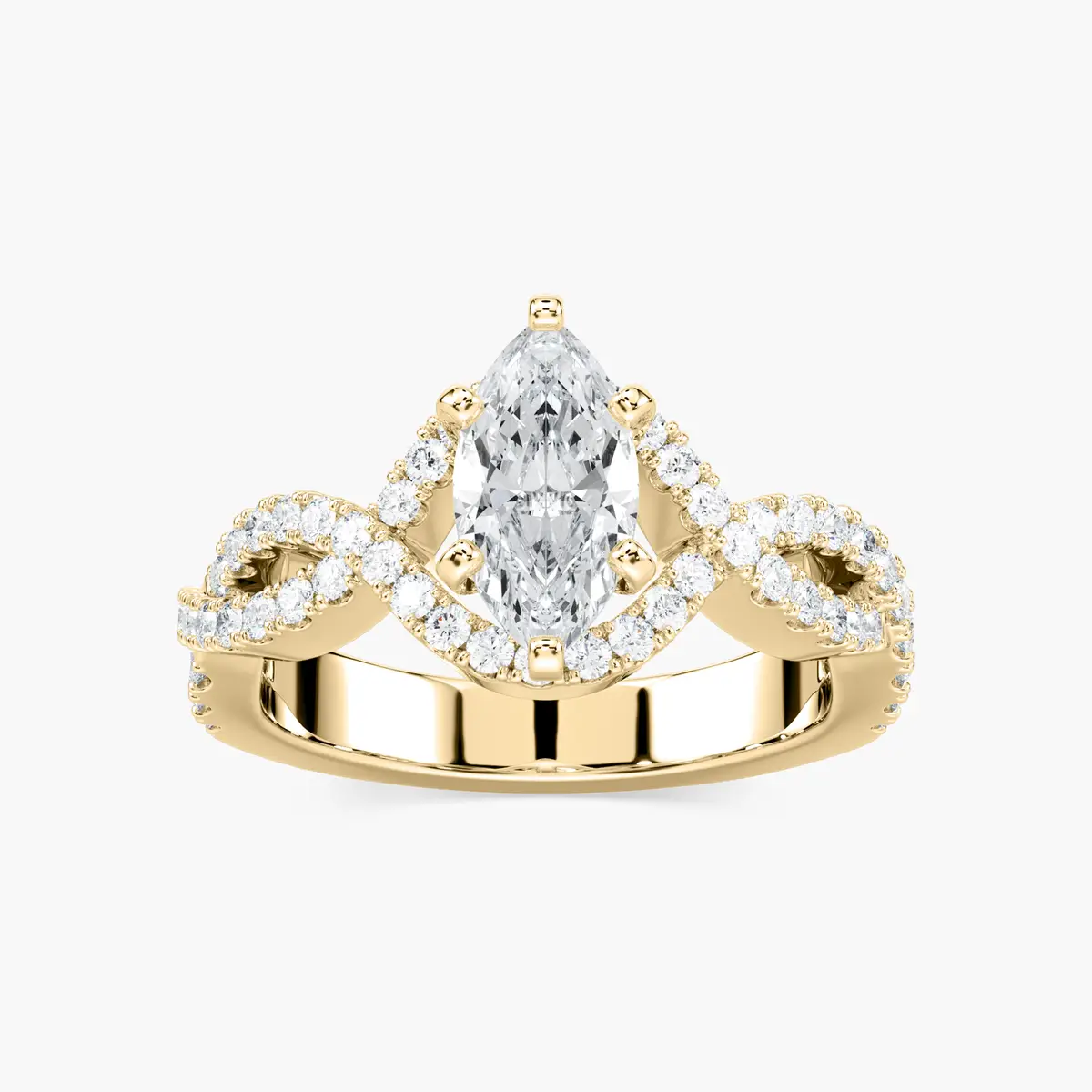 1 Carat Marquise Infinity Ring