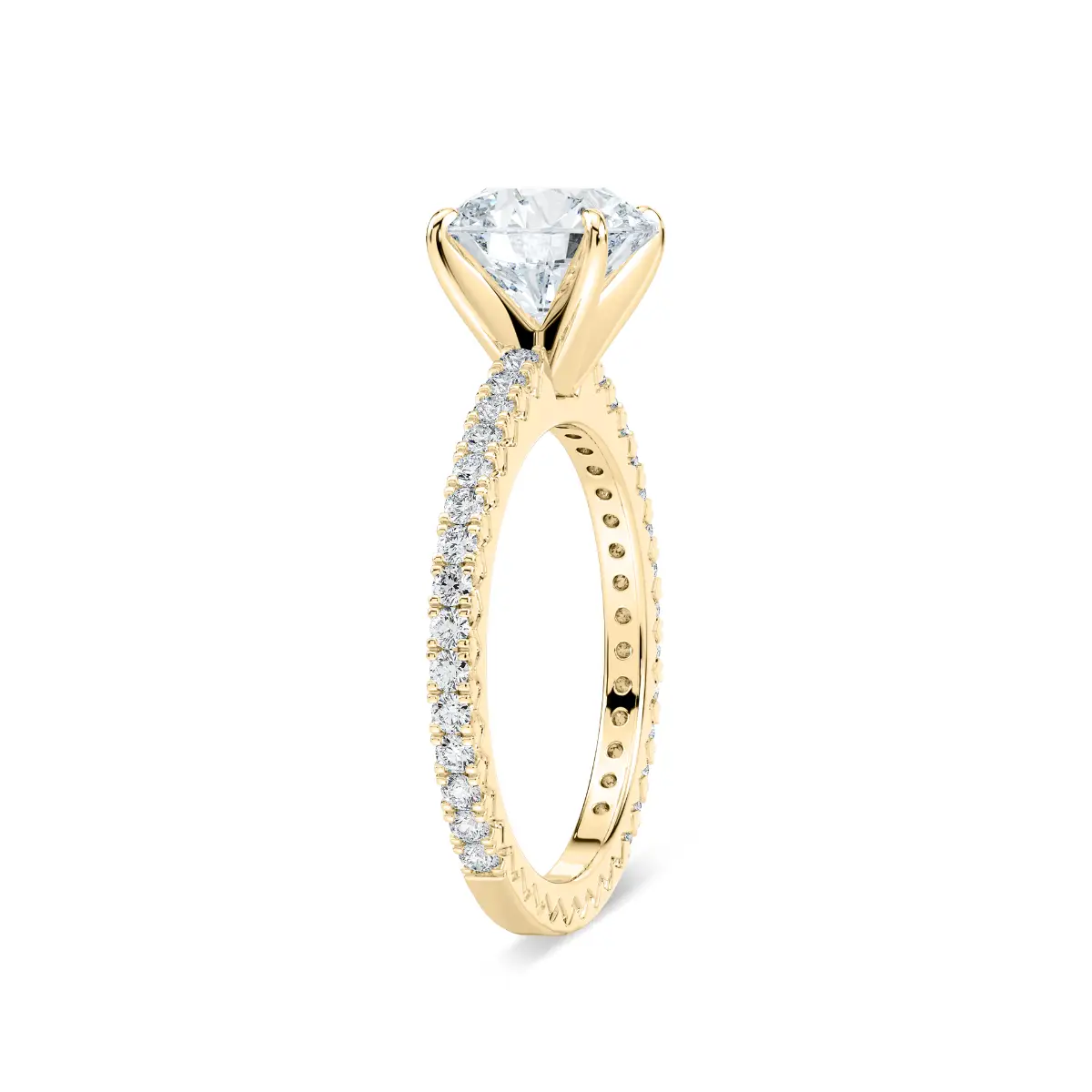 2 Carat Round Diamond Marilyn Accented Ring