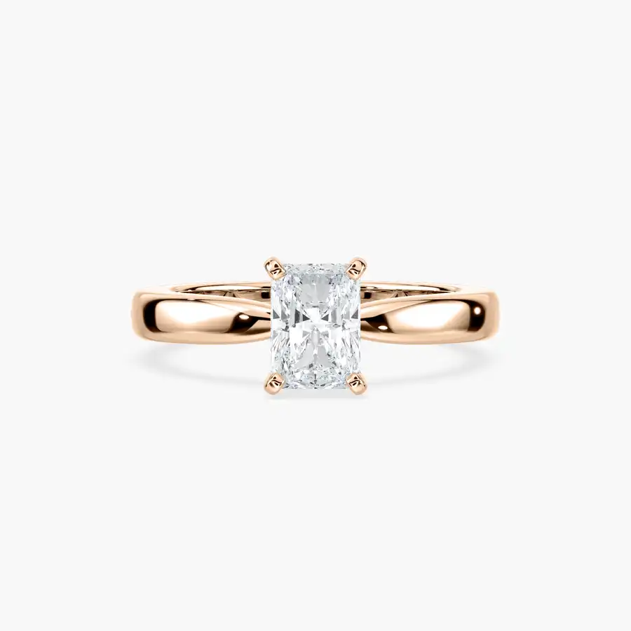 1 Carat Radiant Moonshine Solitaire Ring