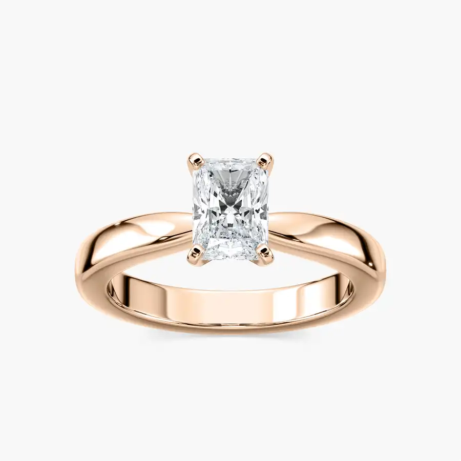 1 Carat Radiant Moonshine Solitaire Ring