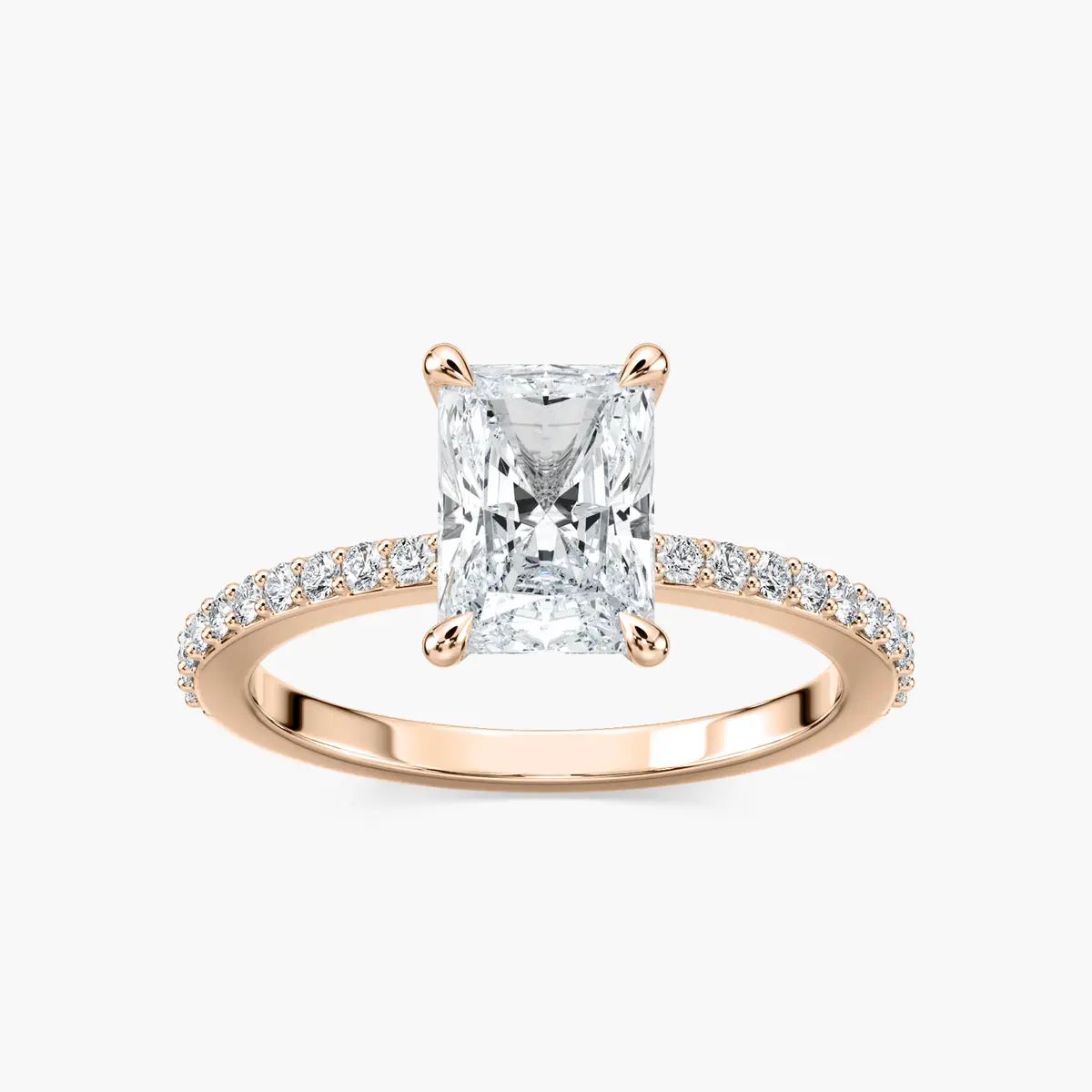 1.50 Carat Radiant Diamond Olivia Accented Ring
