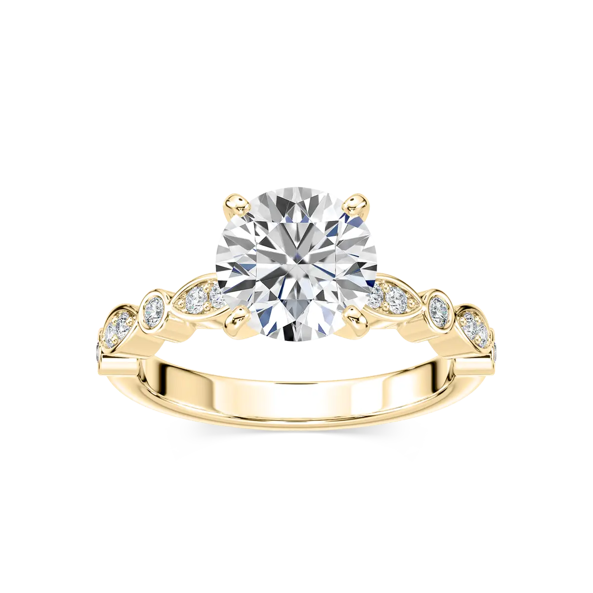 2 Carat Round Diamond Precious Ring