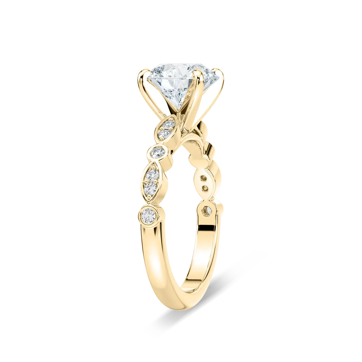 2 Carat Round Diamond Precious Ring