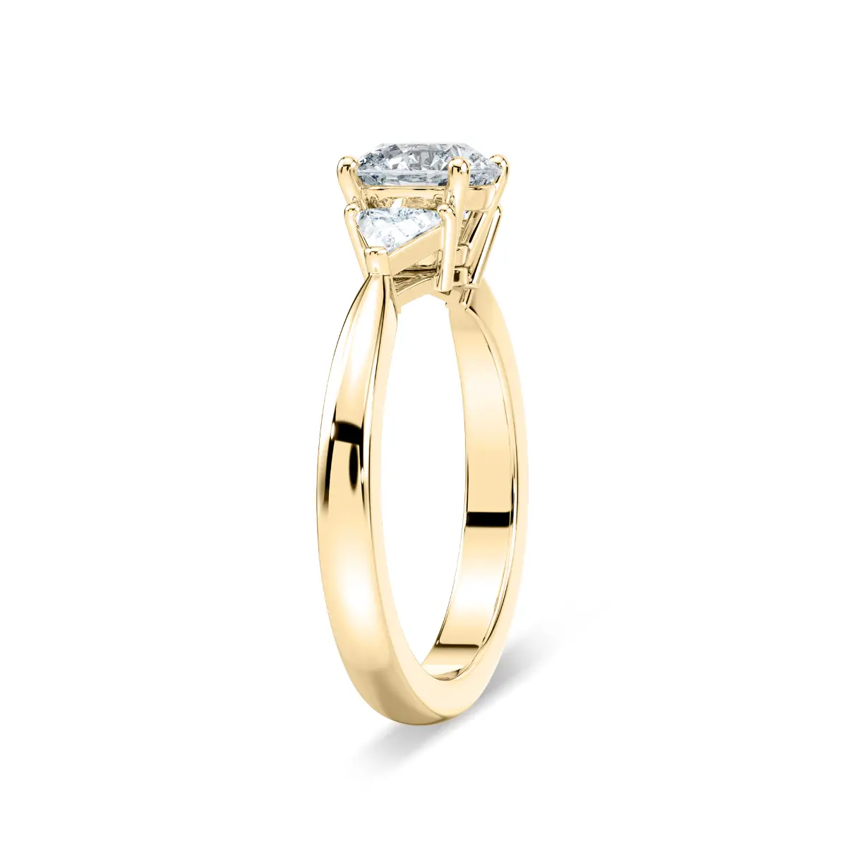 1 Carat Round Diamond Selma Three Stone Ring