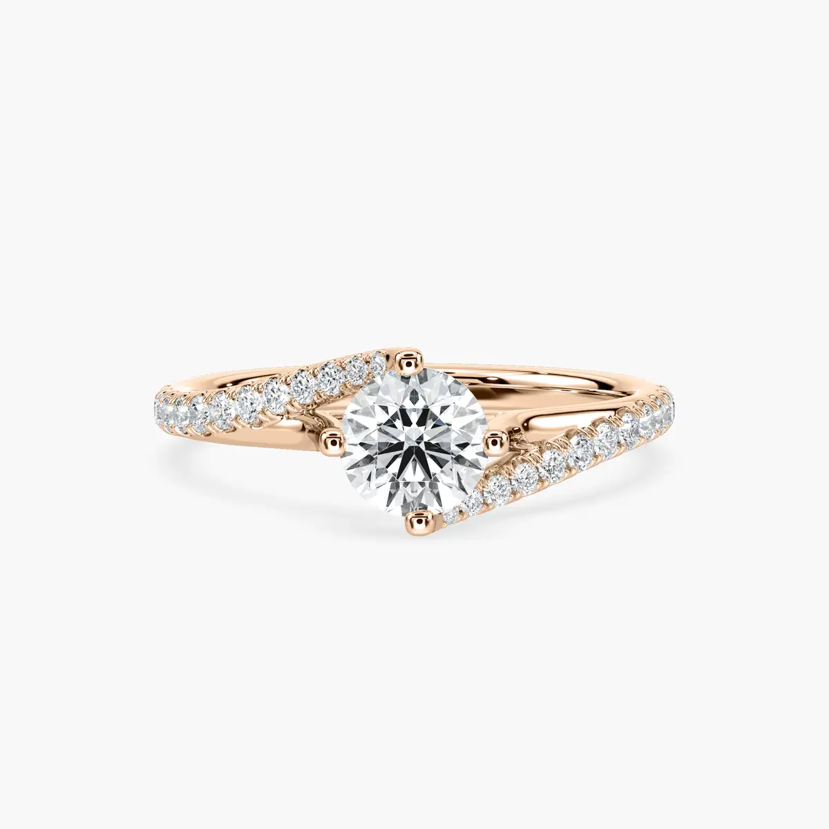1 Carat Round Shape Lab Grown Diamond Engagement Ring