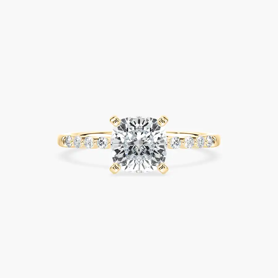 2 Carat Cushion Shaped Diamond Engagement Ring
