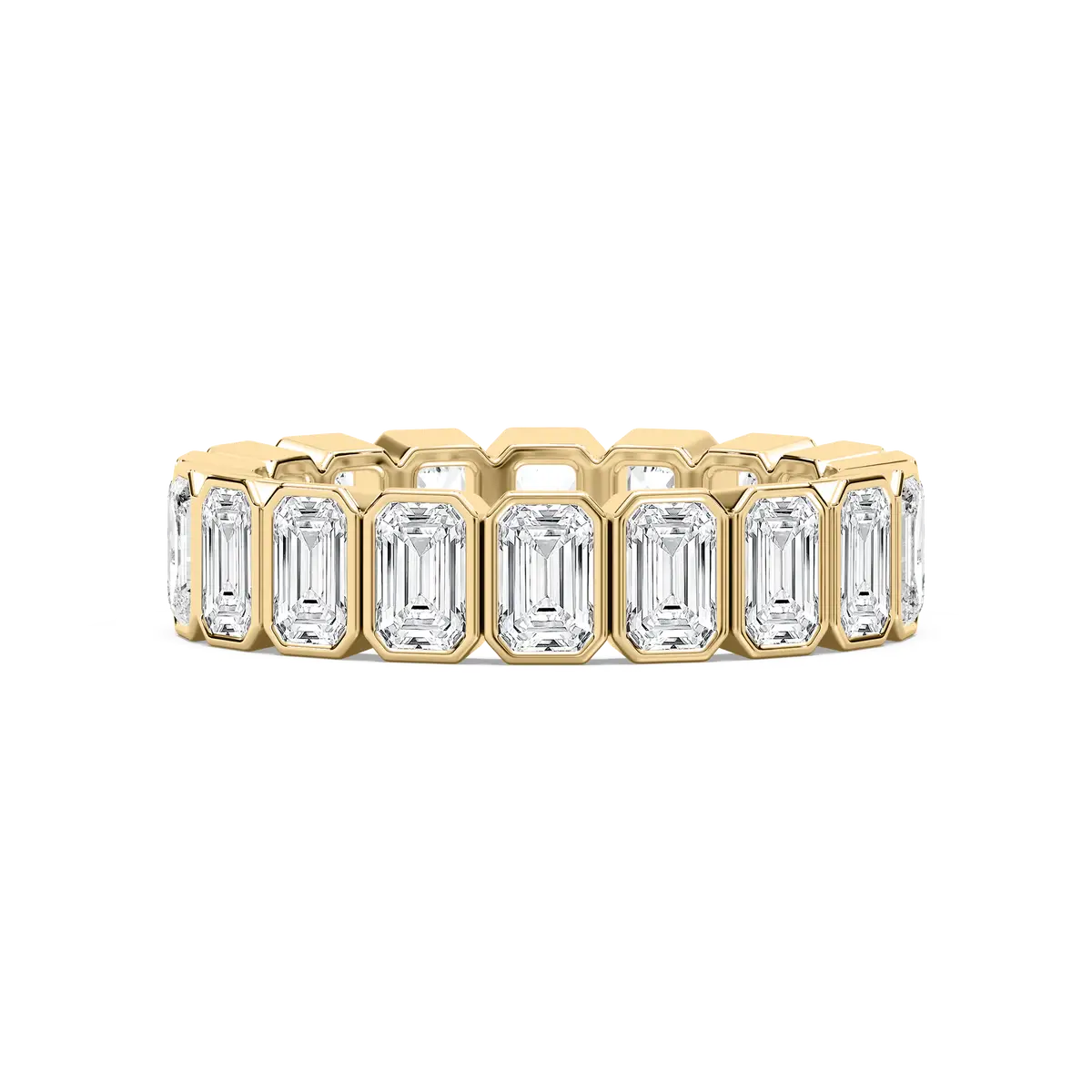 Emerald Diamond Naomi Bazel Set Eternity Band 