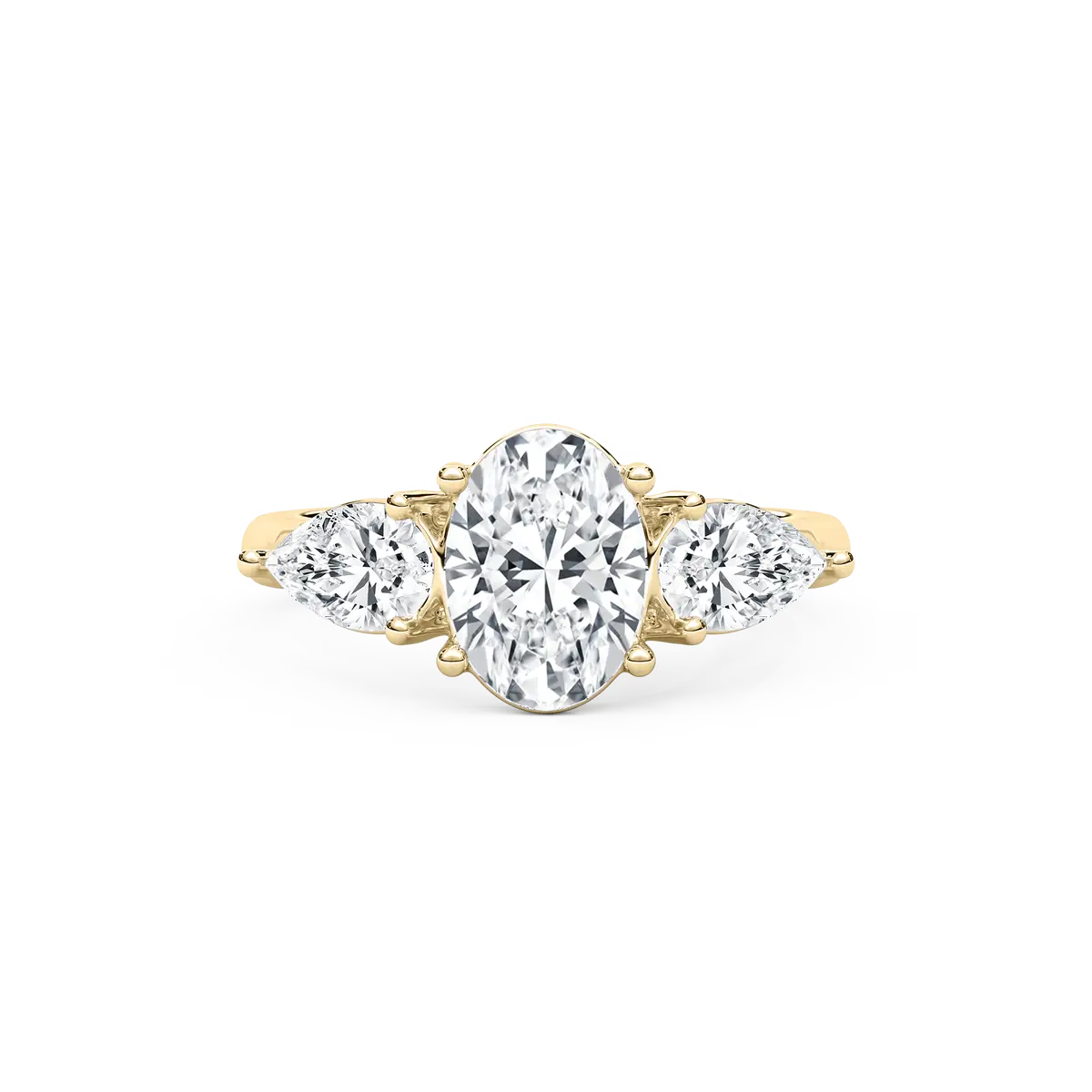 3 Carat Oval Diamond Eternal Three Stone Ring